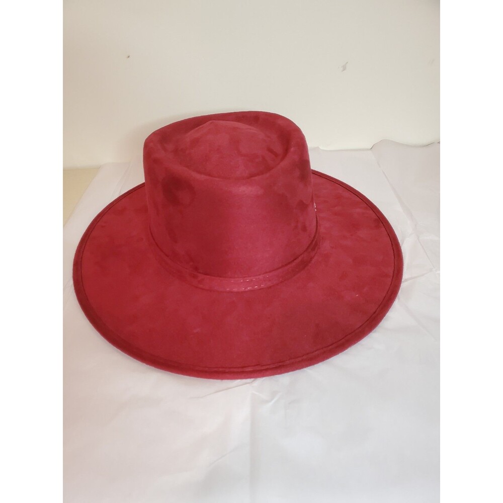 El Mayor Red Velvet Hat View 3